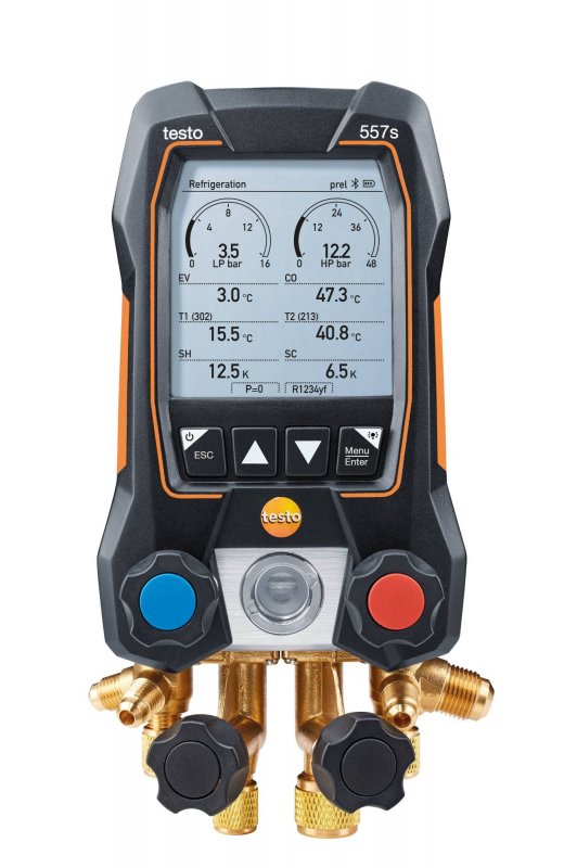 Testo 557s chytrá sada pro vakuum - Chytrý digitál Bezdrátové měření vakua a teploty Bluetooth